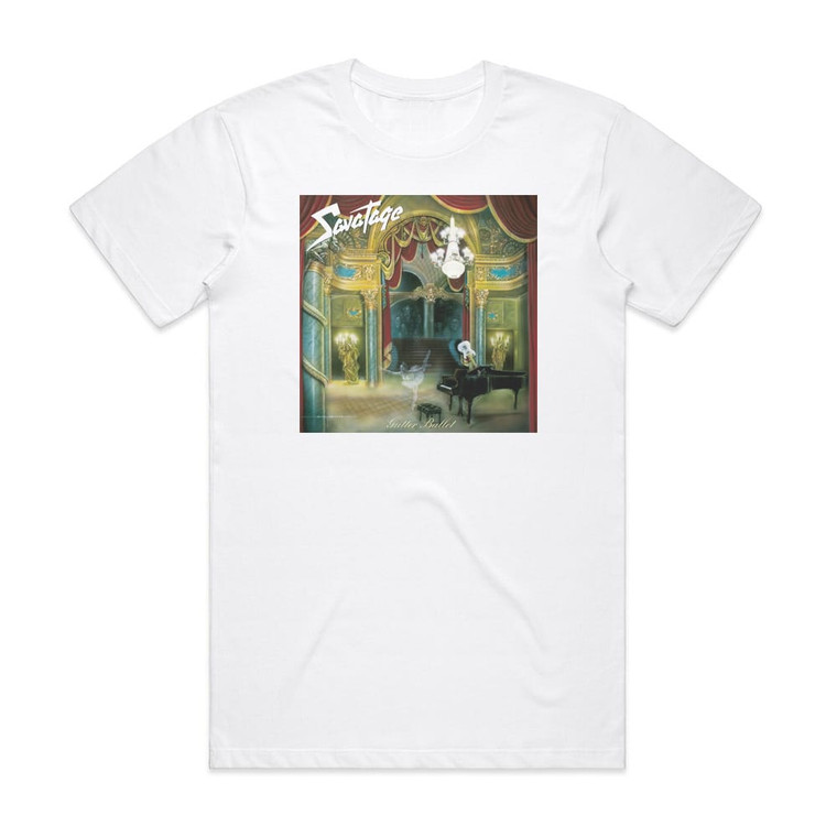 Savatage Gutter Ballet Album Cover T-Shirt White