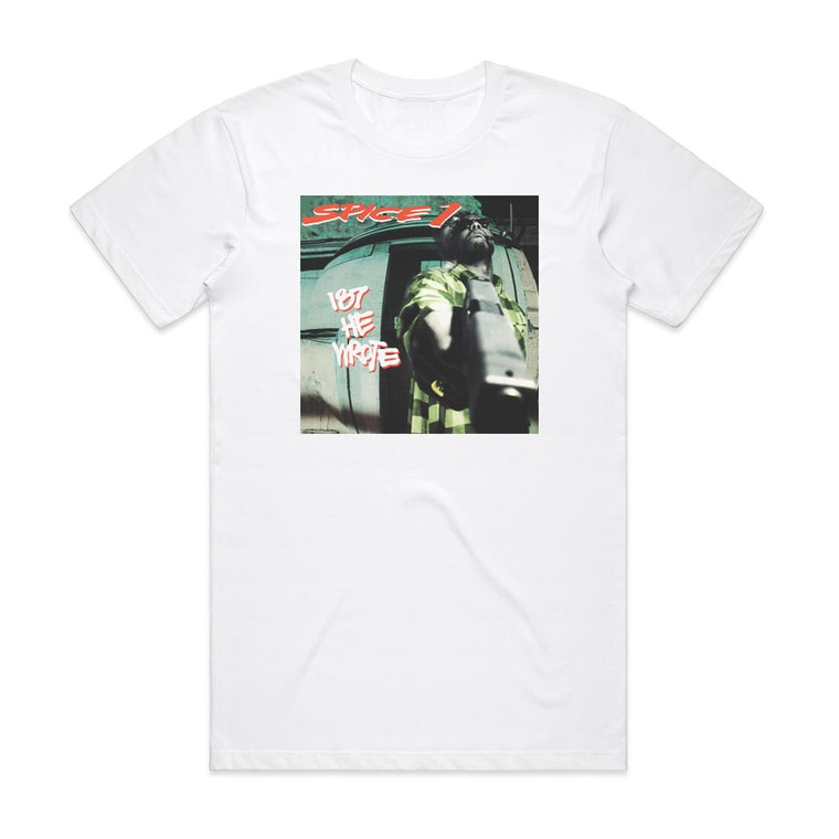 Spice 1 187 He Wrote Album Cover T-Shirt White
