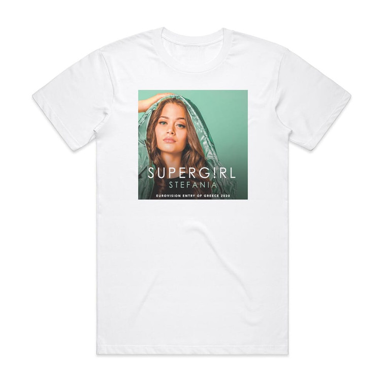 Stefania Supergrl Album Cover T-Shirt White
