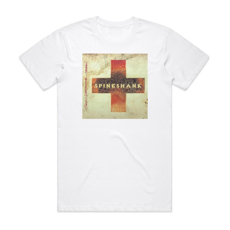 Spineshank Self Destructive Pattern Album Cover T-Shirt White