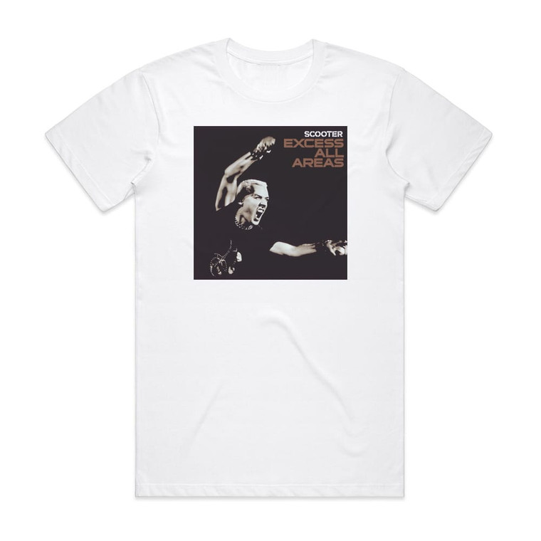 Scooter Excess All Areas Album Cover T-Shirt White