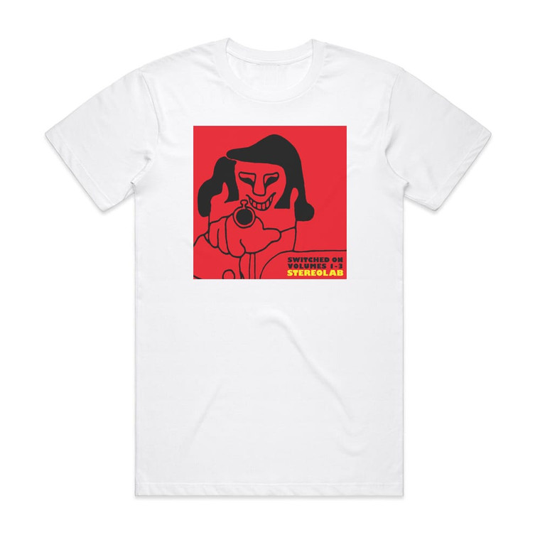 Stereolab Switched On Volumes 1 3 Album Cover T-Shirt White