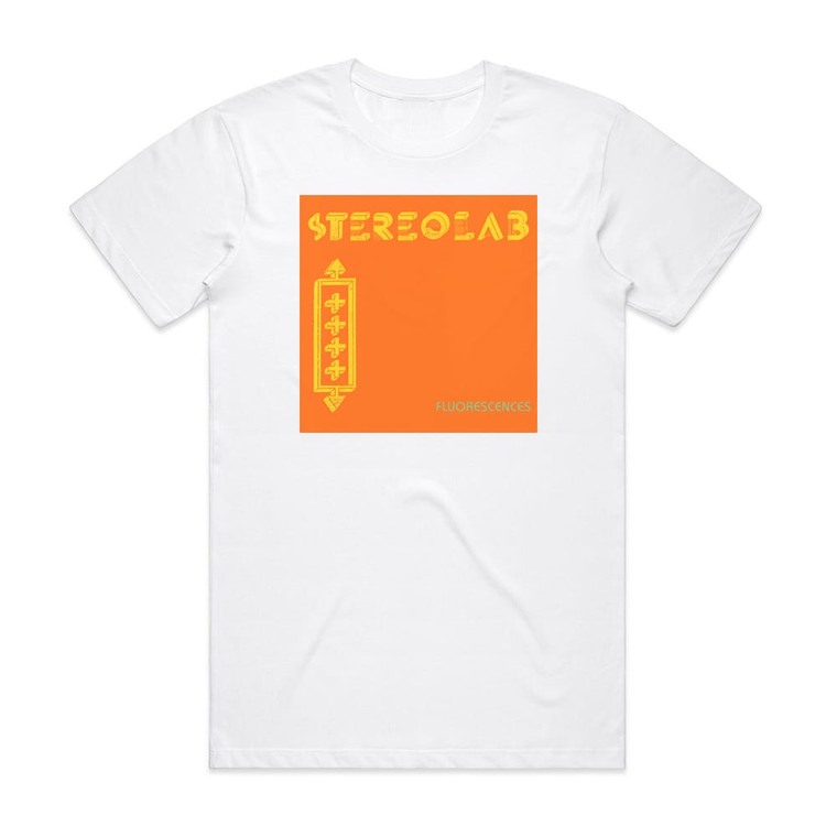 Stereolab Fluorescences Album Cover T-Shirt White