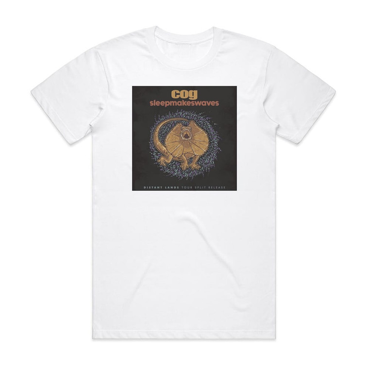 sleepmakeswaves Distant Lands Album Cover T-Shirt White