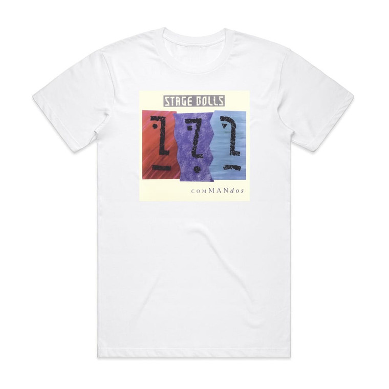 Stage Dolls Commandos Album Cover T-Shirt White