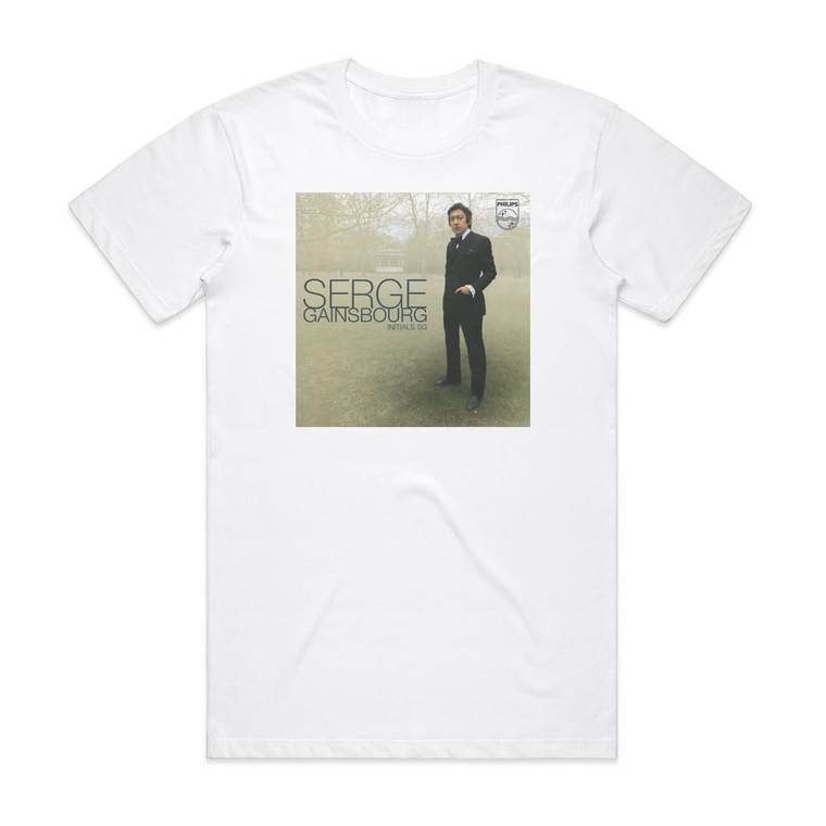 Serge Gainsbourg Initials Sg Album Cover T-Shirt White