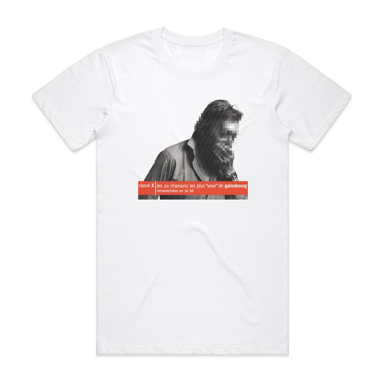Serge Gainsbourg Class X Album Cover T-Shirt White