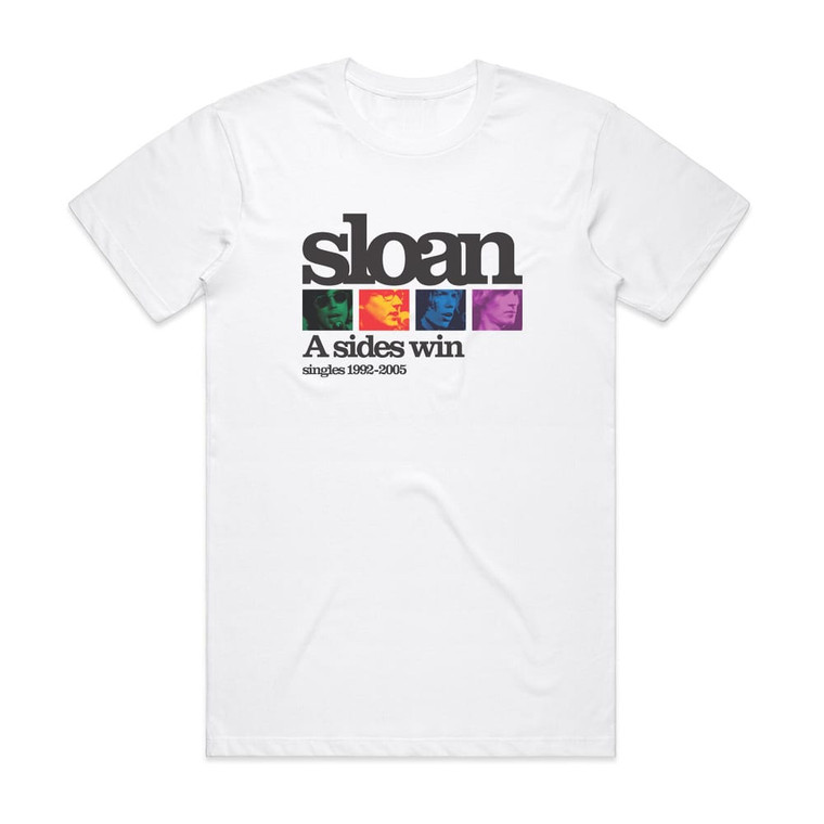 Sloan A Sides Win Singles 1992 2005 Album Cover T-Shirt White