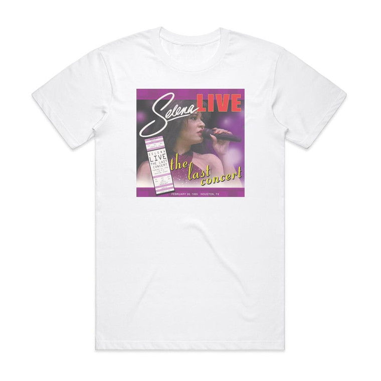 Selena Live The Last Concert Album Cover T-Shirt White