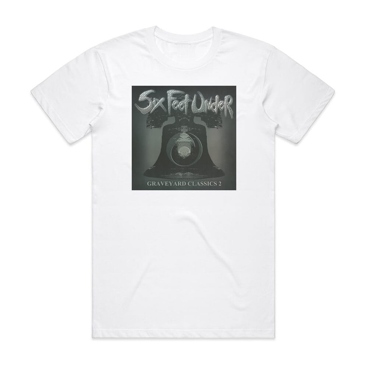 Six Feet Under Graveyard Classics 2 1 Album Cover T-Shirt White