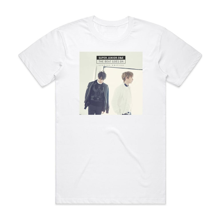 Super Junior-DandE The Beat Goes On Album Cover T-Shirt White