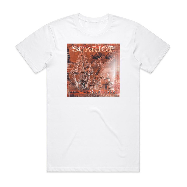 Scariot Deathforlorn Album Cover T-Shirt White