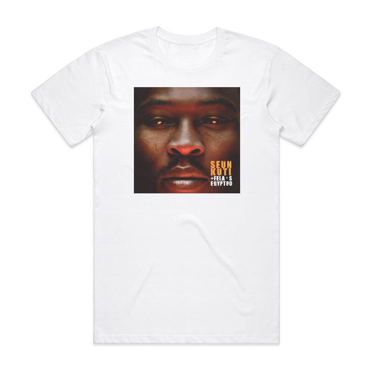 Seun Kuti and Egypt 80 Many Things Album Cover T-Shirt White