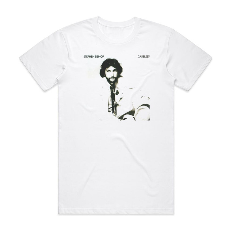 Stephen Bishop Careless Album Cover T-Shirt White