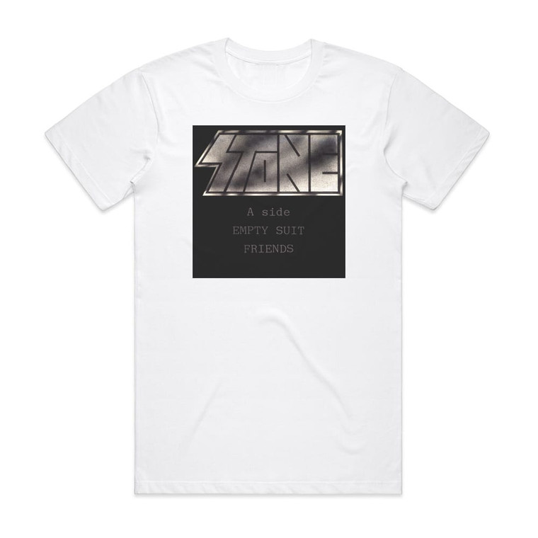 Stone Empty Suit Friends Empty Corner Meat Mincing Machine Album Cover T-Shirt White