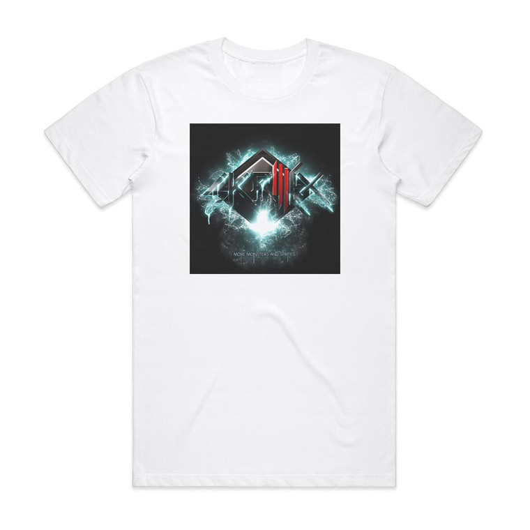 Skrillex More Monsters And Sprites Album Cover T-Shirt White