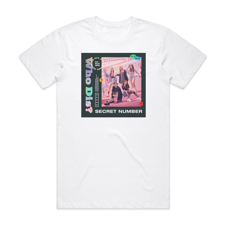 SECRET NUMBER Who Dis Album Cover T-Shirt White