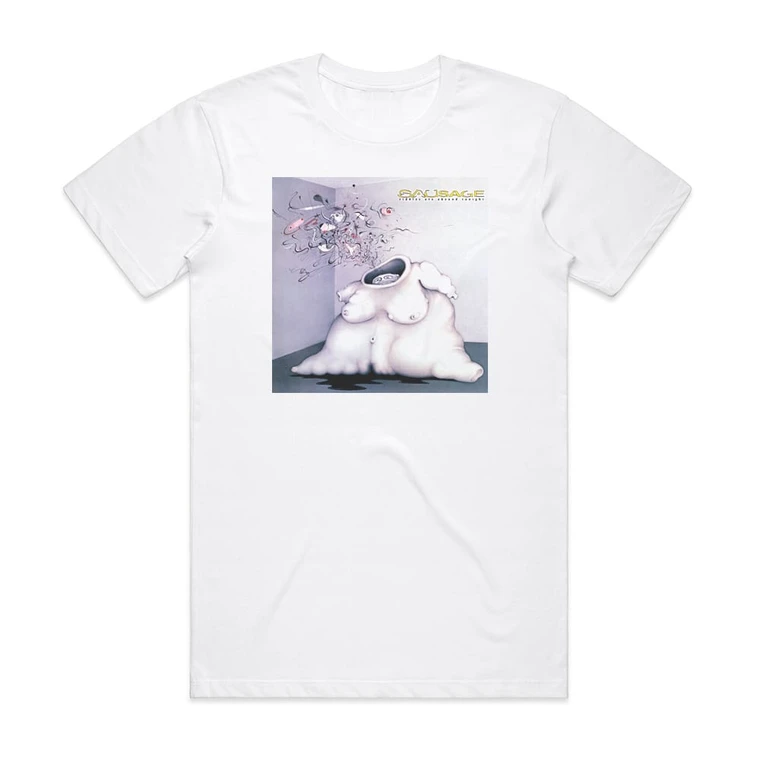 Sausage Riddles Are Abound Tonight Album Cover T-Shirt White