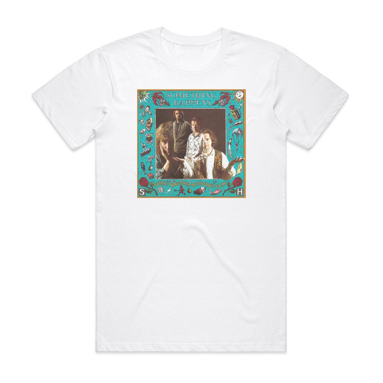Something Happens Stuck Together With Gods Glue Album Cover T-Shirt White