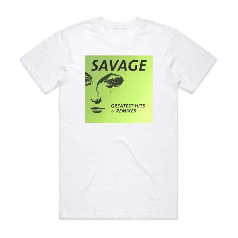 Savage Greatest Hits Remixes Album Cover T-Shirt White