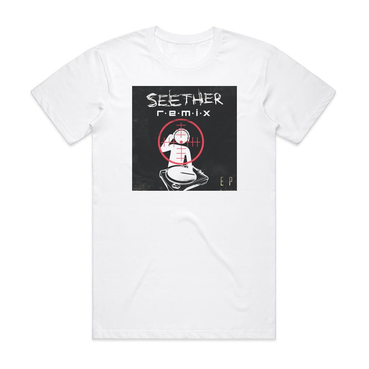 Seether Remix Album Cover T-Shirt White