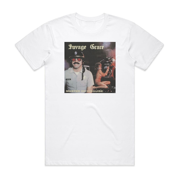 Savage Grace Master Of Disguise 1 Album Cover T-Shirt White