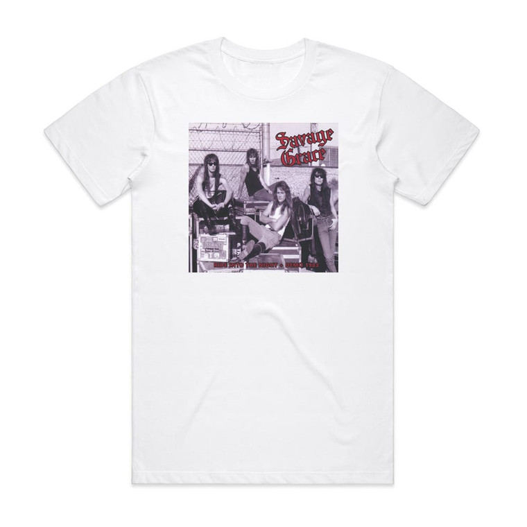 Savage Grace Ride Into The Night Demo 1983 Album Cover T-Shirt White