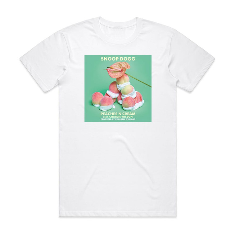 Snoop Dogg Peaches N Cream Album Cover T-Shirt White Snoop Dogg Peaches N Cream Album Cover T-Shirt White
