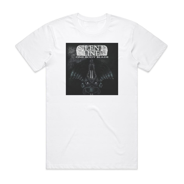 Silent Line One Body Blade Album Cover T-Shirt White