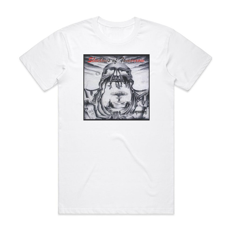 Speedica Shadows Of Tomorrow Album Cover T-Shirt White Speedica Shadows Of Tomorrow Album Cover T-Shirt White