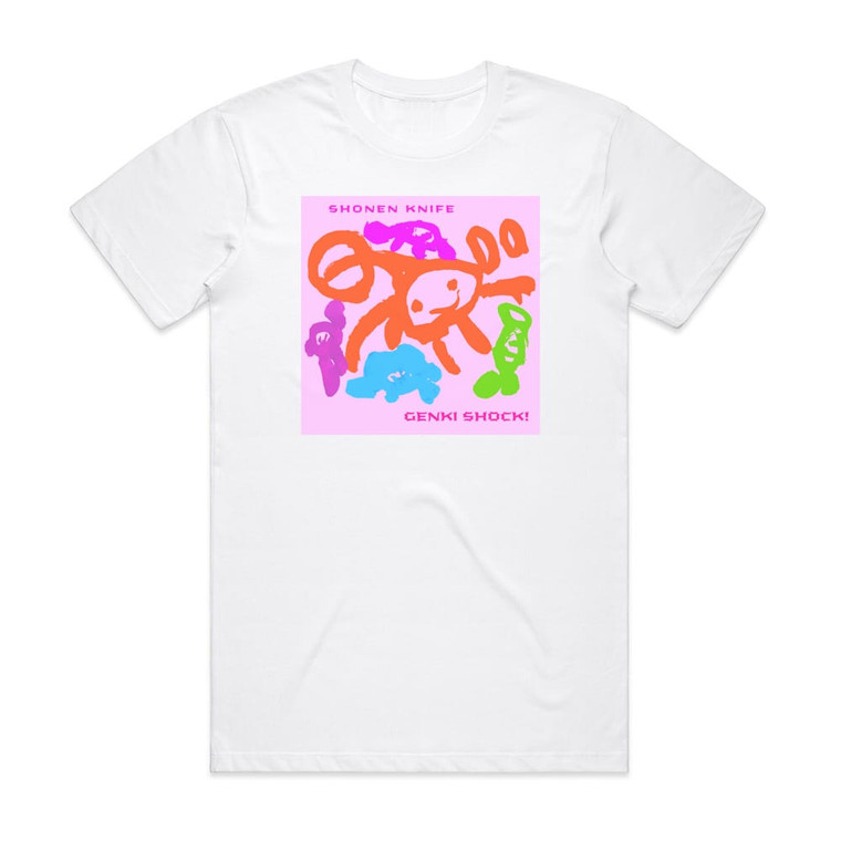 Shonen Knife Genki Shock Album Cover T-Shirt White