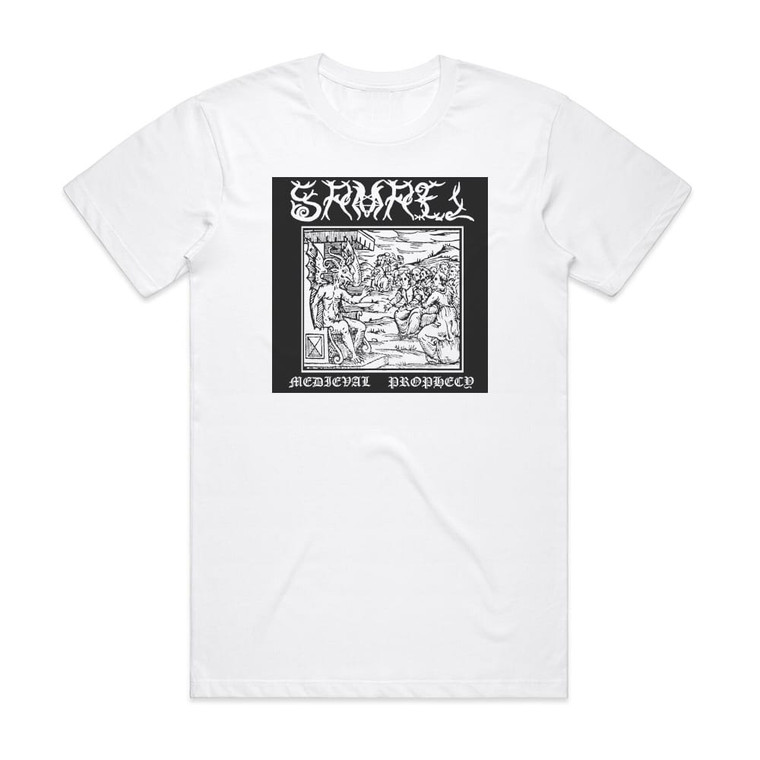 Samael Medieval Prophecy 1 Album Cover T-Shirt White