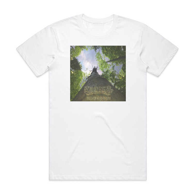 Sea of Bones The Earth Wants Us Dead Album Cover T-Shirt White Sea of Bones The Earth Wants Us Dead Album Cover T-Shirt White