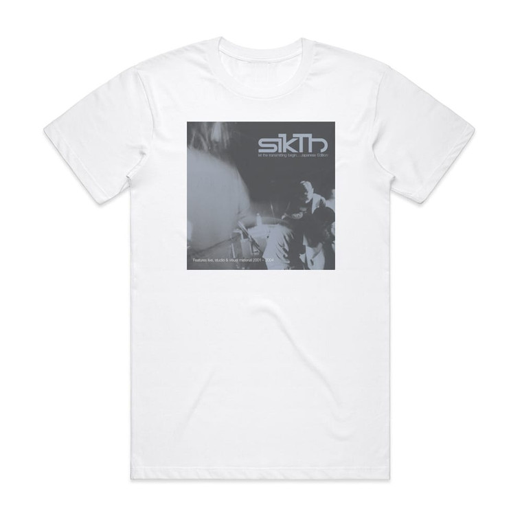 SikTh Let The Transmitting Begin 1 Album Cover T-Shirt White