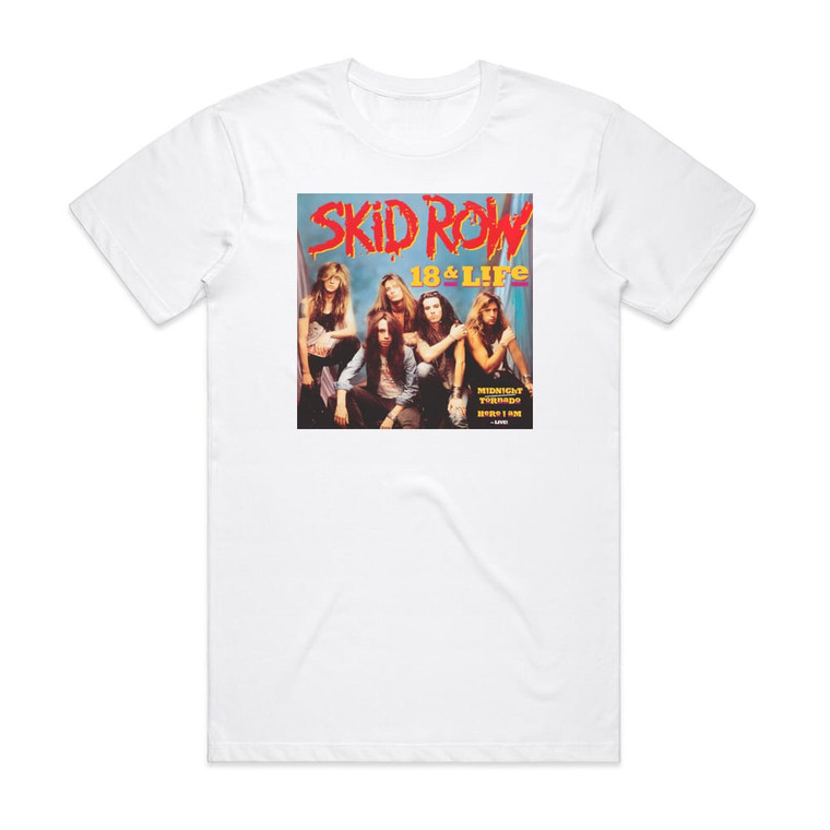 Skid Row 18 And Life 2 Album Cover T-Shirt White
