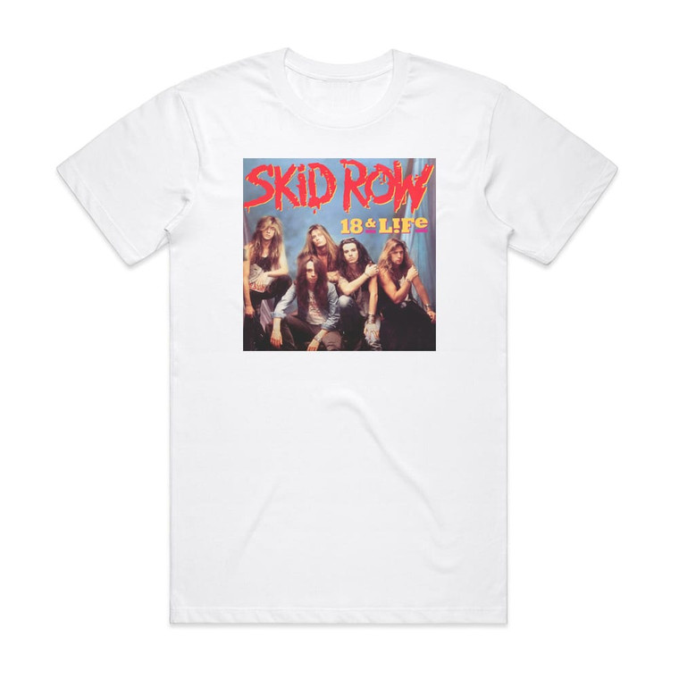 Skid Row 18 And Life Album Cover T-Shirt White