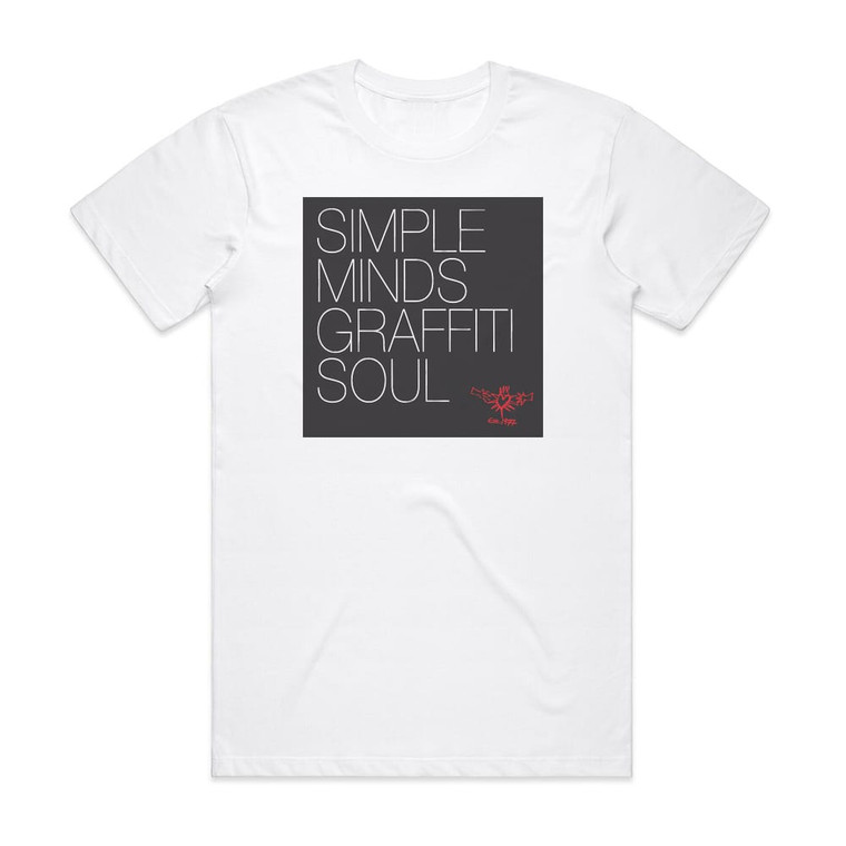 Simple Minds Graffiti Soul 1 Album Cover T-Shirt White