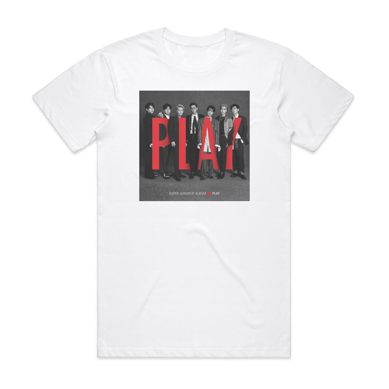 Super Junior Play Album Cover T-Shirt White