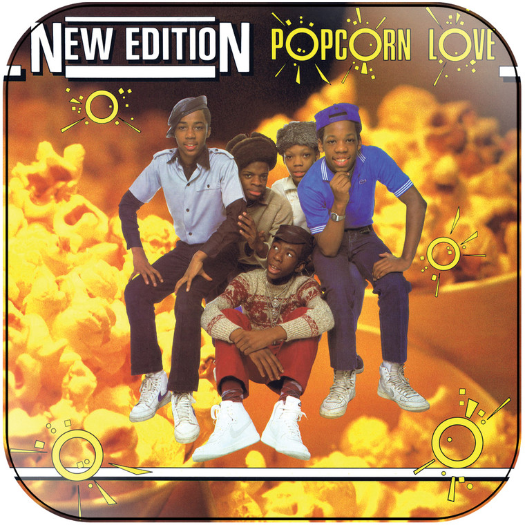 New Edition Popcorn Love Album Cover Sticker