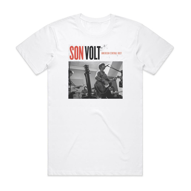 Son Volt American Central Dust Album Cover T-Shirt White