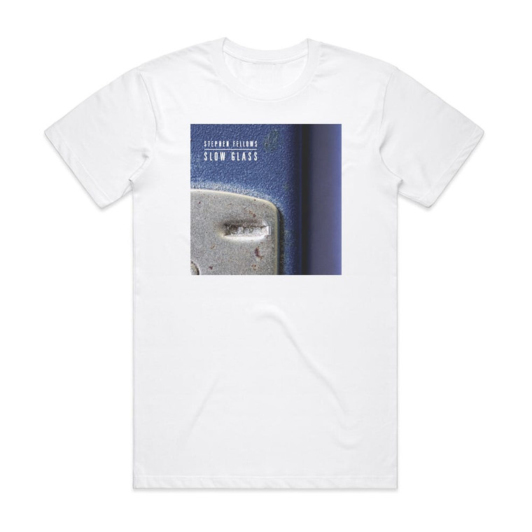 Stephen Fellows Slow Glass Album Cover T-Shirt White