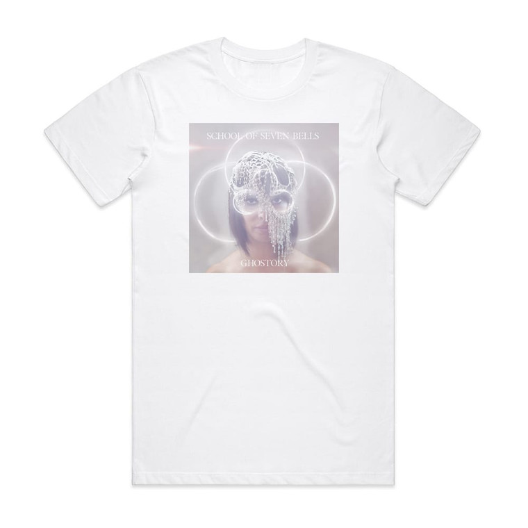 School of Seven Bells Ghostory Album Cover T-Shirt White