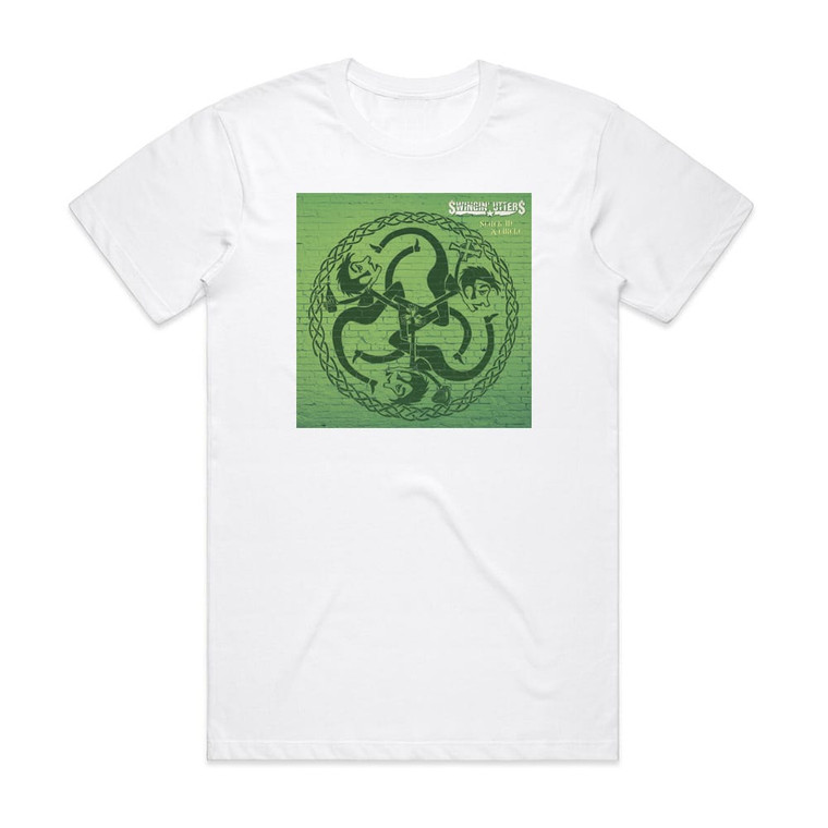Swingin Utters Stuck In A Circle Album Cover T-Shirt White