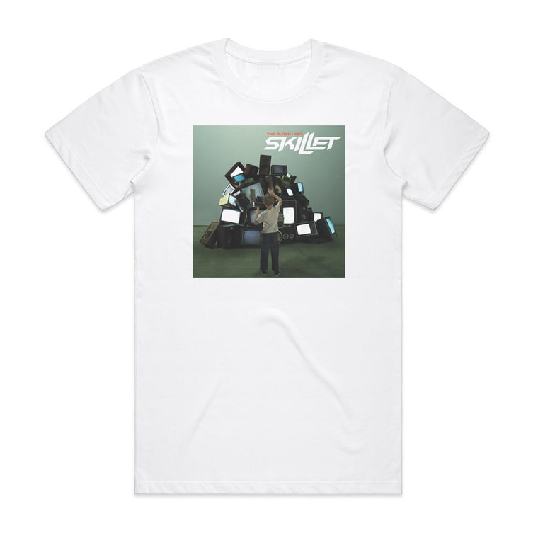 Skillet The Older I Get Album Cover T-Shirt White