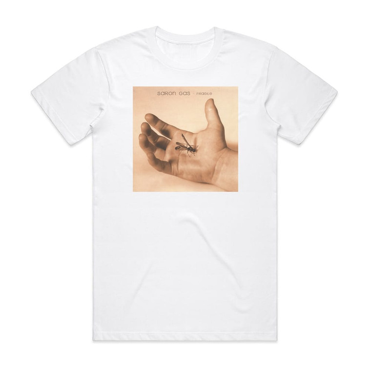 Saron Gas Fragile Album Cover T-Shirt White