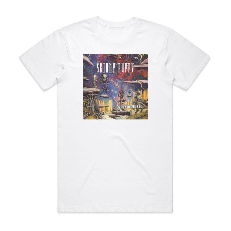 Skinny Puppy Spasmolytic Album Cover T-Shirt White