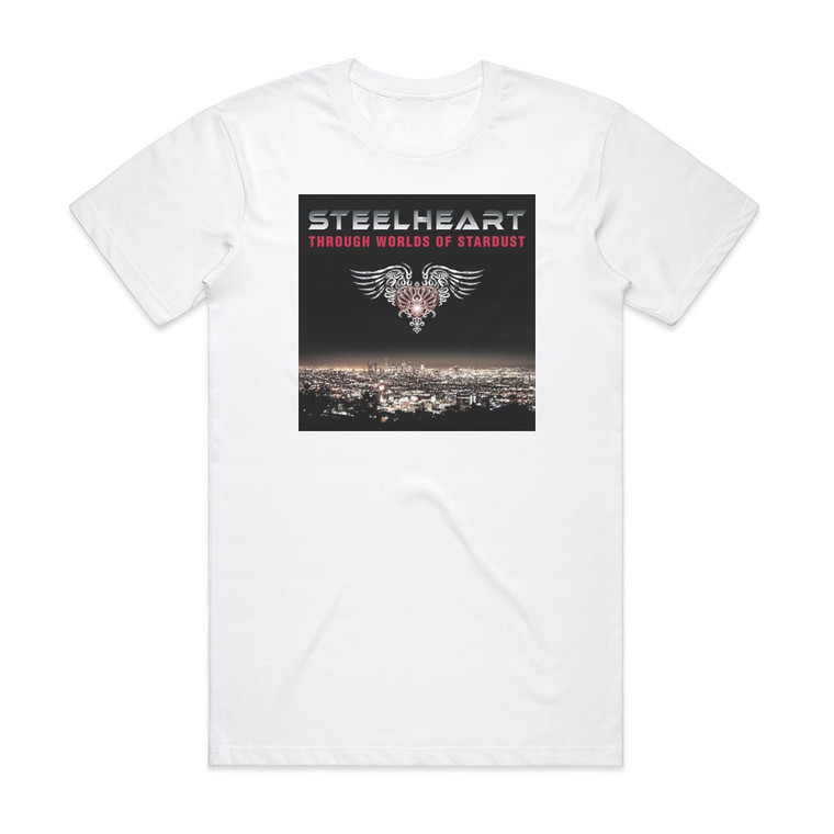 Steelheart Through Worlds Of Stardust Album Cover T-Shirt White