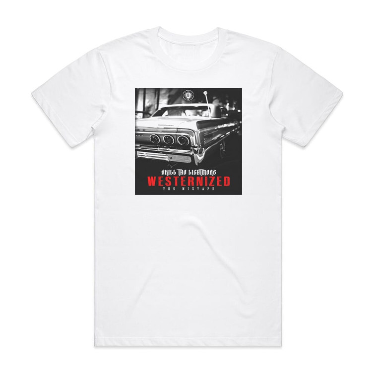 Skill Tha Lightmare Westernized Album Cover T-Shirt White