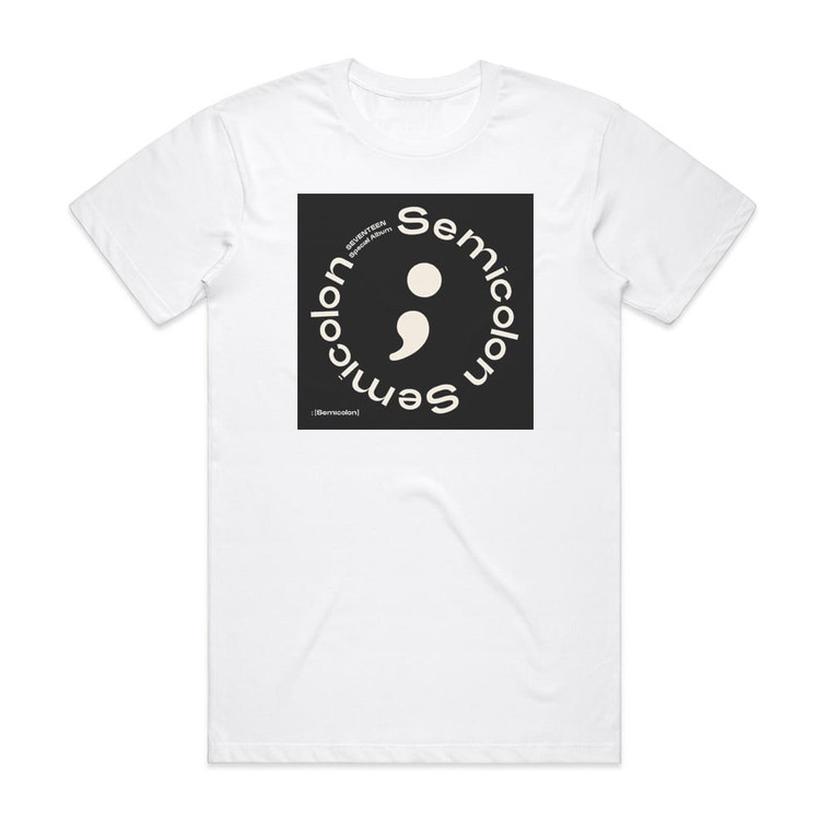 SEVENTEEN  Semicolon Album Cover T-Shirt White