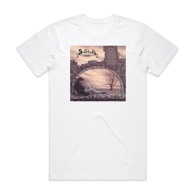 Solitude Aeturnus Into The Depths Of Sorrow Album Cover T-Shirt White